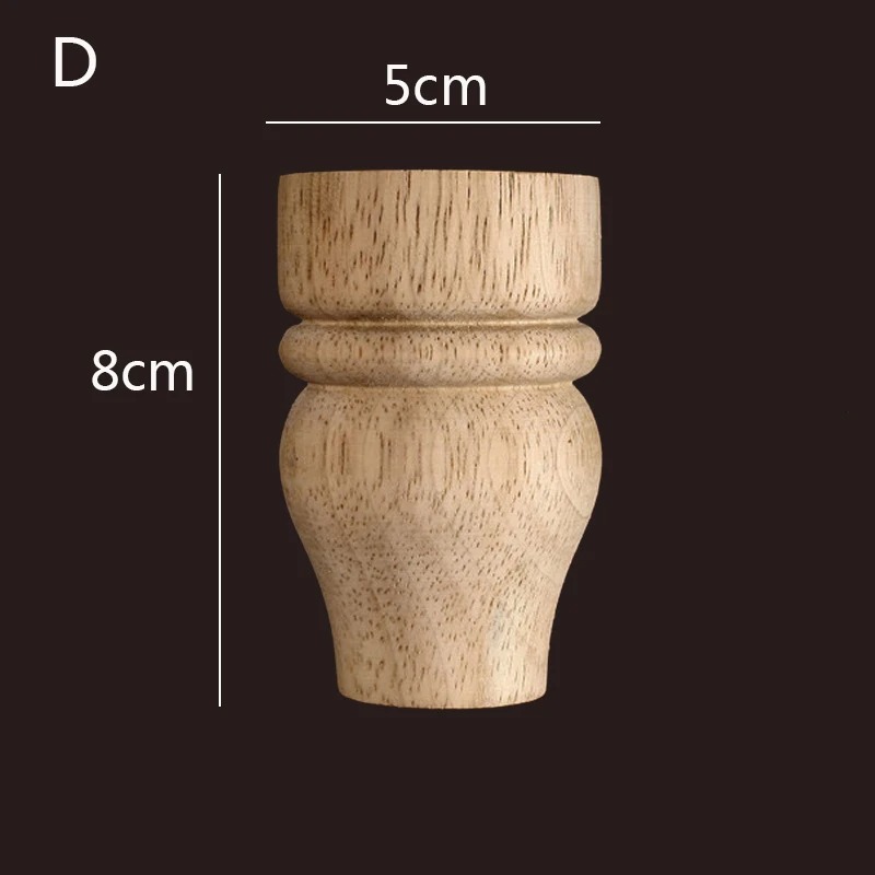 Turned wood furniture foot WF075