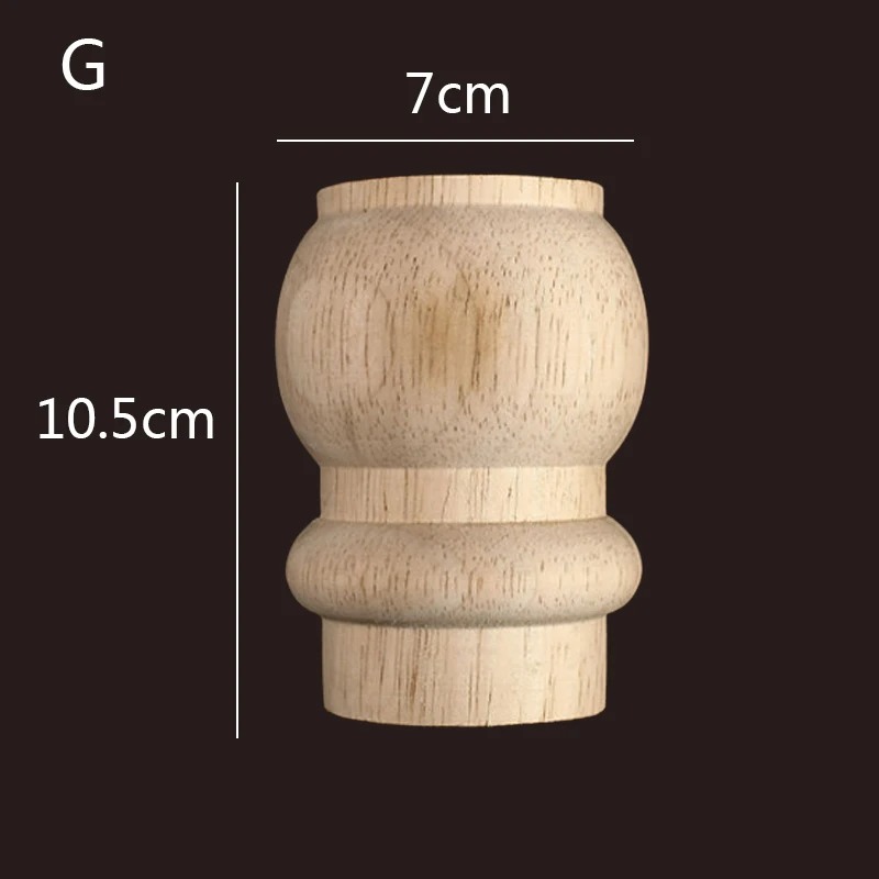 Classic round wooden furniture foot WF072