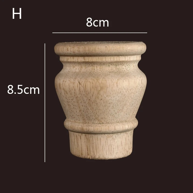 Classic turned wooden furniture foot WF076