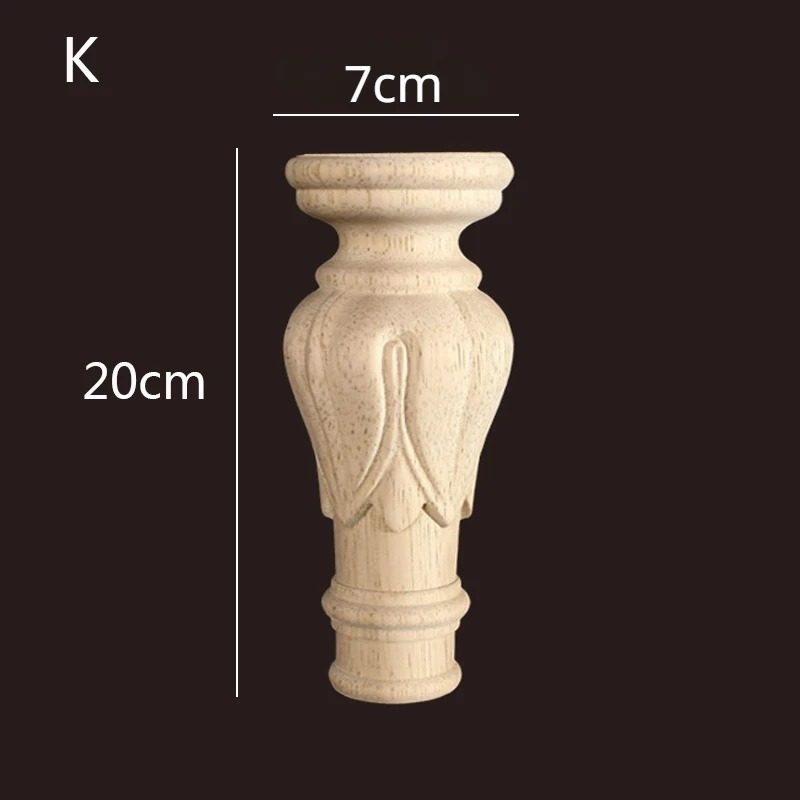 Carved decorative wooden furniture leg WF082