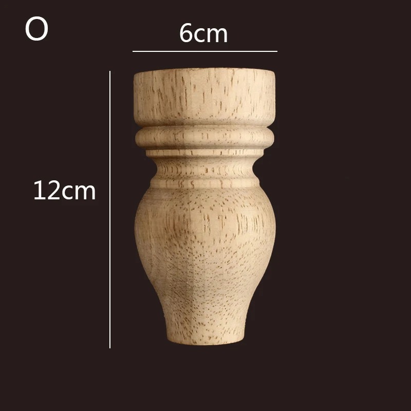 Decorative turned wooden furniture leg WF077