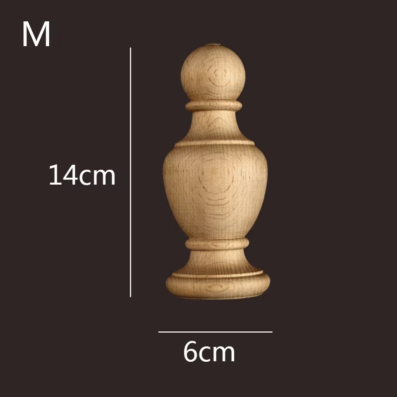 Traditional urn shaped wooden finial WF145