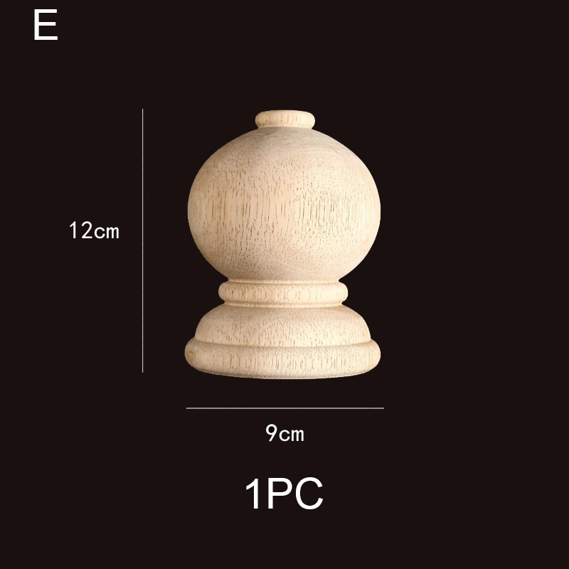 Classic spherical wood finial with decorative base WF276